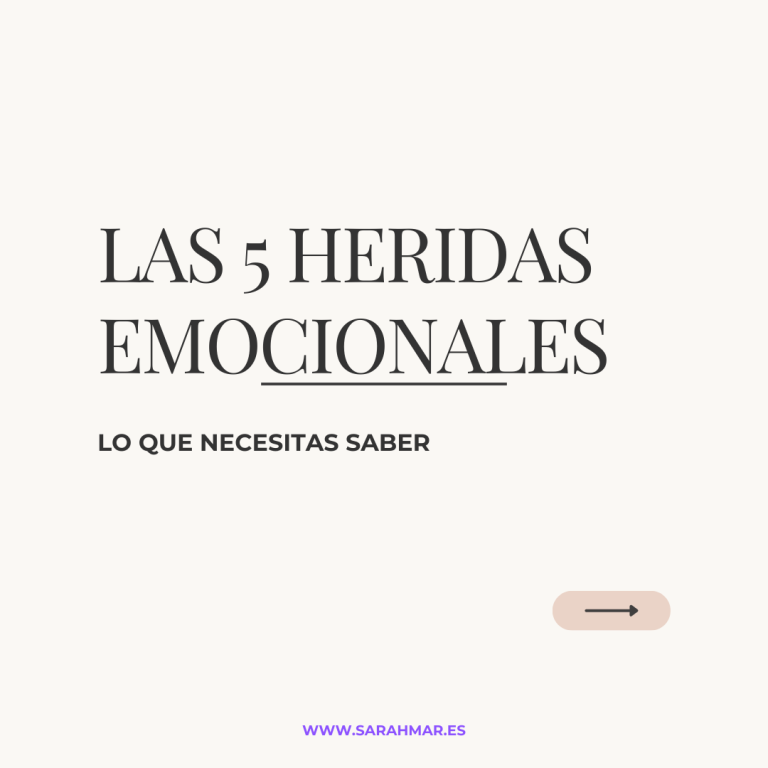 1.Rechazo, 2.Abandono, 3.Humillación, 4 Traición y 5. Injusticia